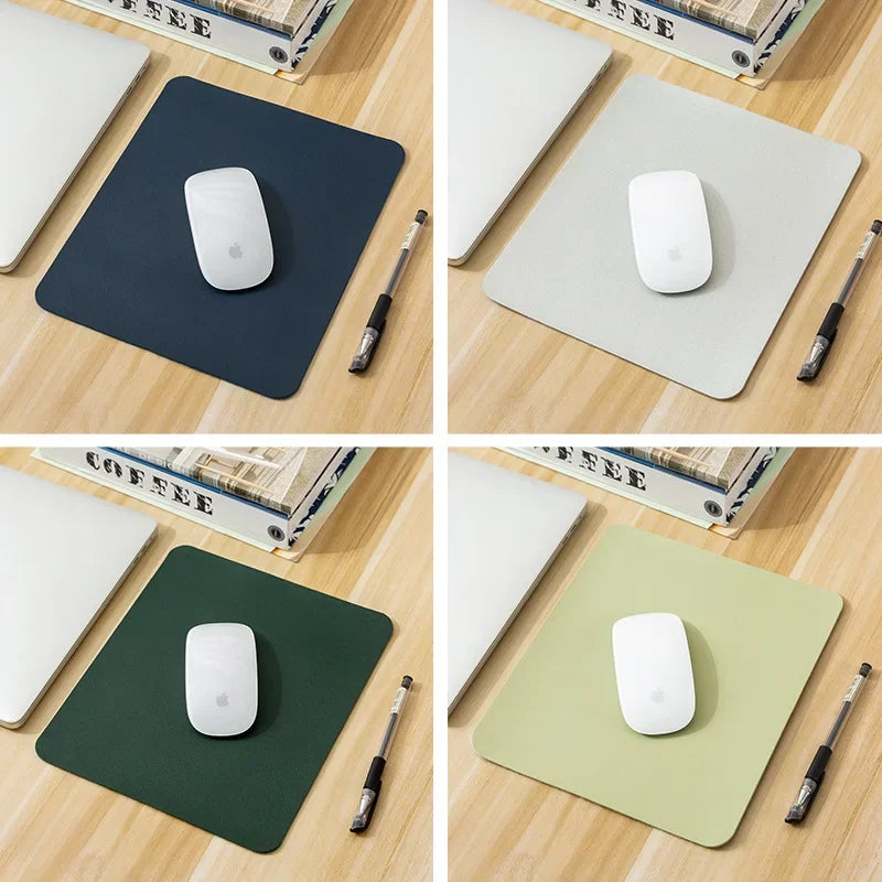 Assorted PU Leather Mouse Pad – Waterproof, Non-Slip, & Durable