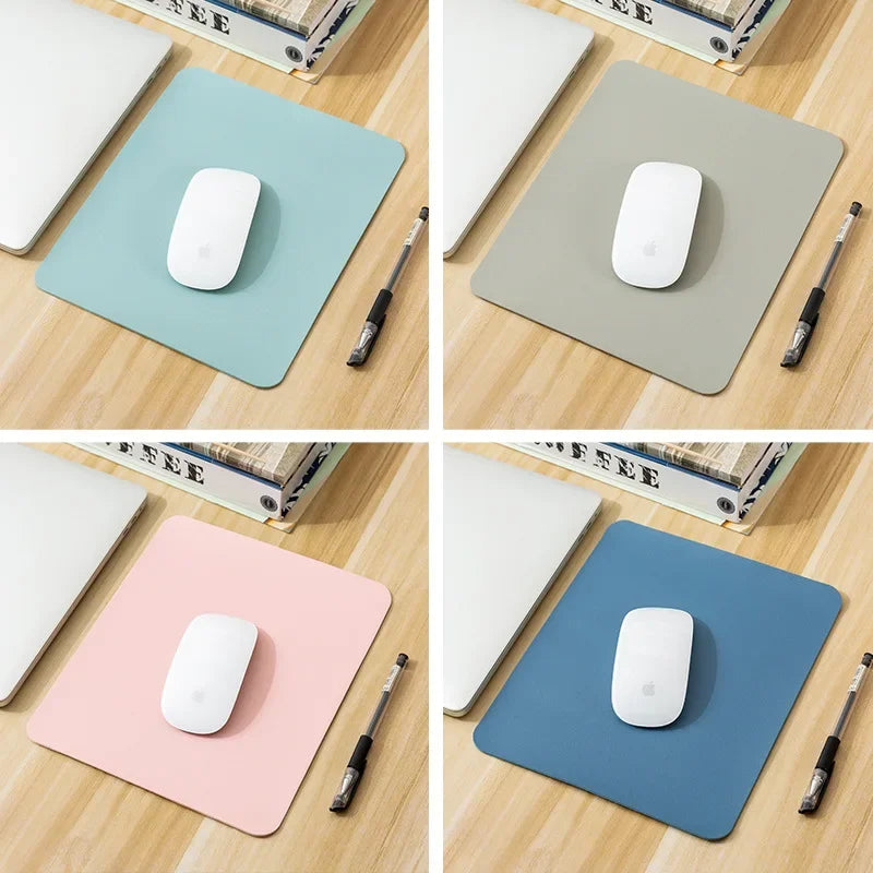 Assorted PU Leather Mouse Pad – Waterproof, Non-Slip, & Durable