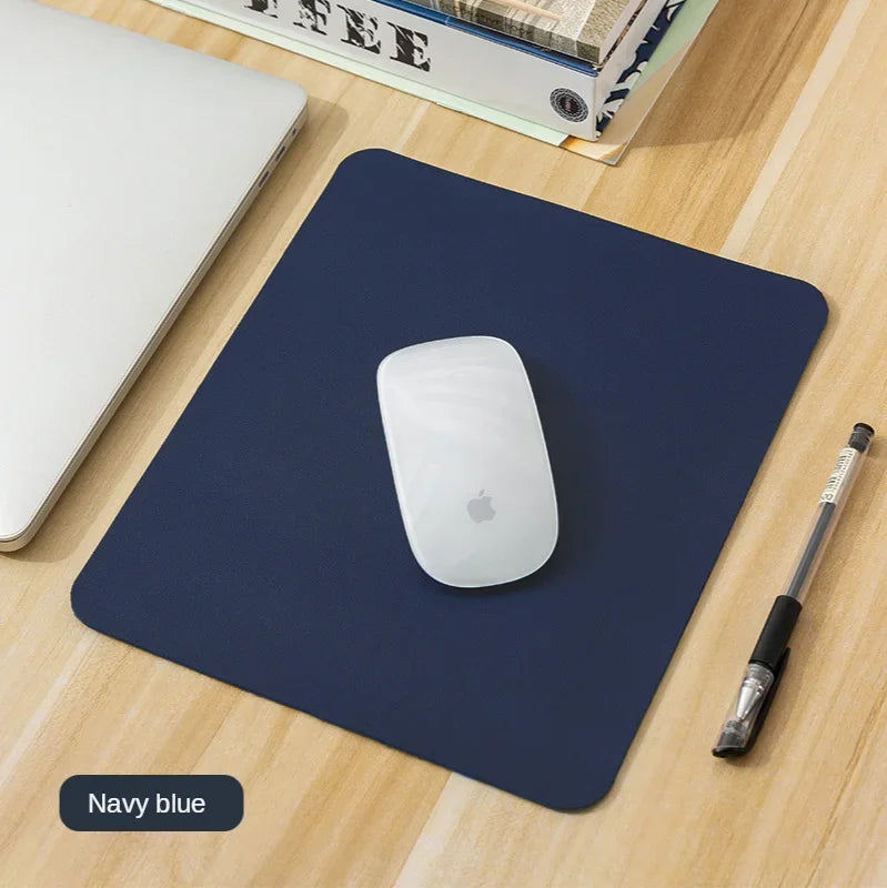 Assorted PU Leather Mouse Pad – Waterproof, Non-Slip, & Durable